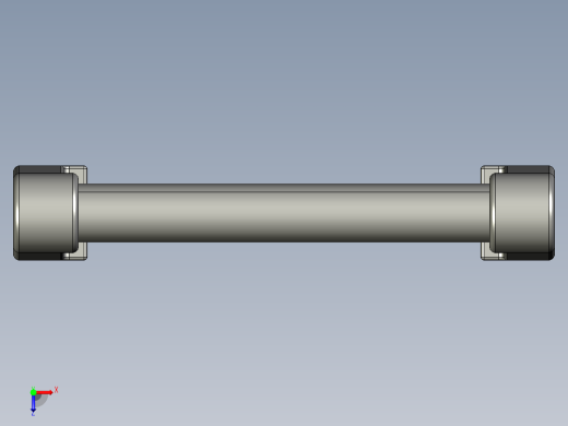 取手(鋁合金)(B)RR-3D多系列多零件图纸模型俯视缩略图