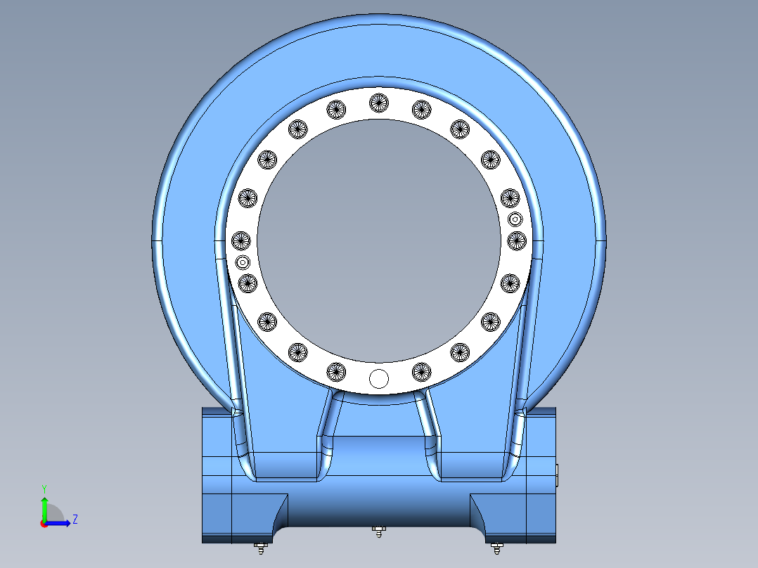 回转支撑旋转支承左视图
