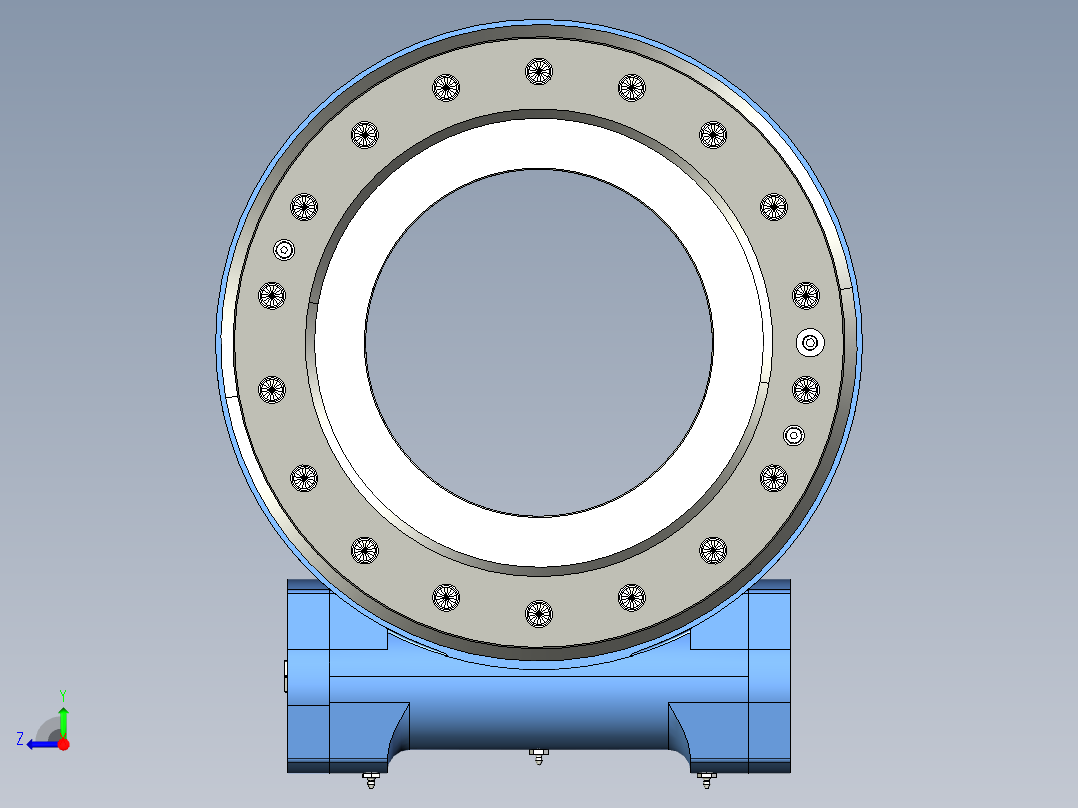 回转支撑旋转支承右视图