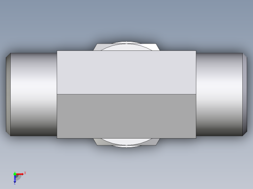 卡套式工业通用硬管接头EO_Adjustable_locknut_branch_tee_TEE12LMOROMDCF俯视缩略图