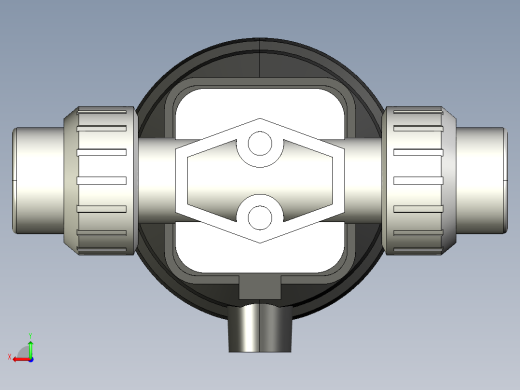 12DKUACCP DA 气动隔膜阀双作用，与溶剂焊接女性联盟结束，ASTM PVC-C系列后视缩略图