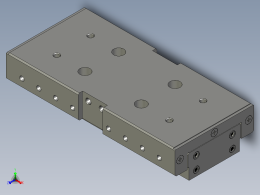 THK滚珠式有限直线运动滑座3D模型IGS格式正等轴测缩略图
