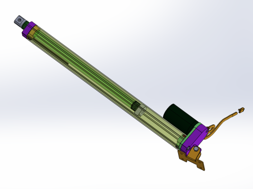 电动推杆3D装配图缩略图