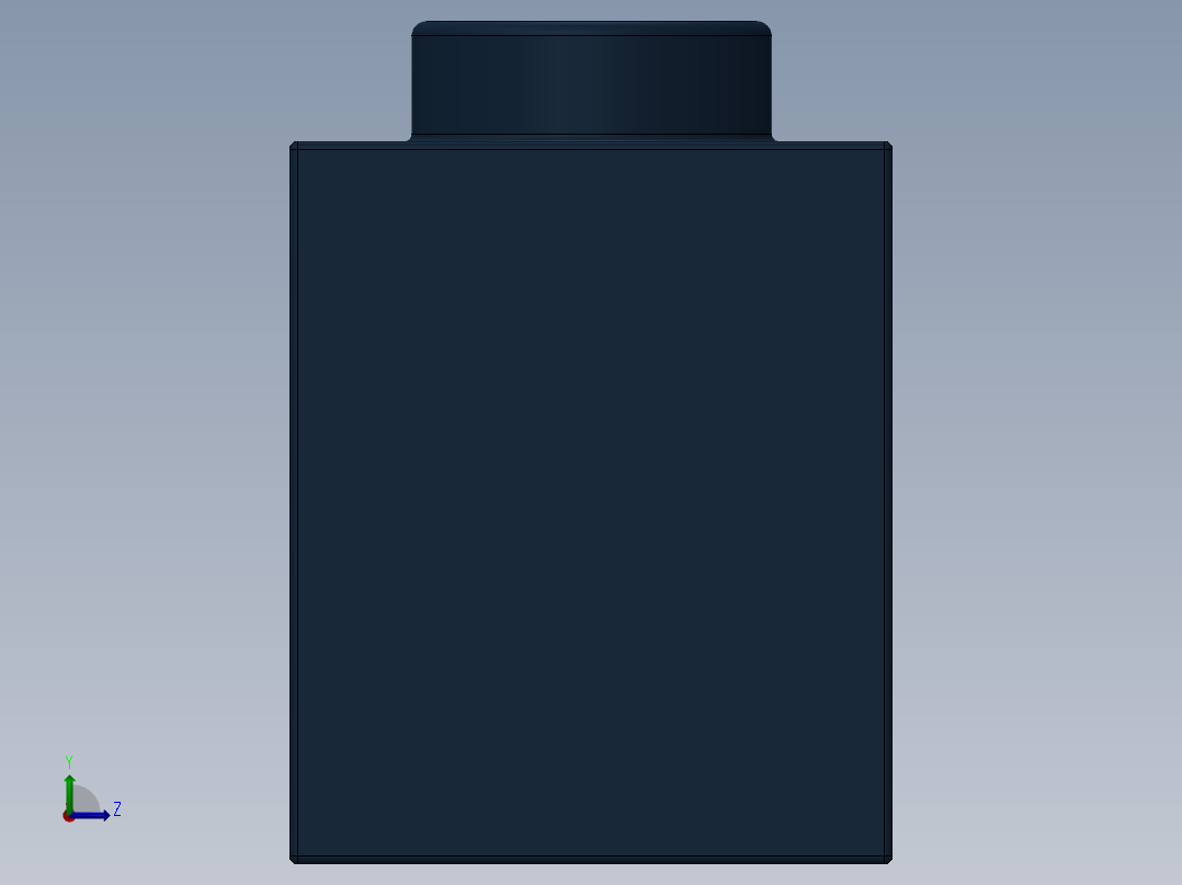 乐高机械组积木（横梁）-4528724 - 3702 Earth Blue Technic Brick 1 x 8 with Holes左视图