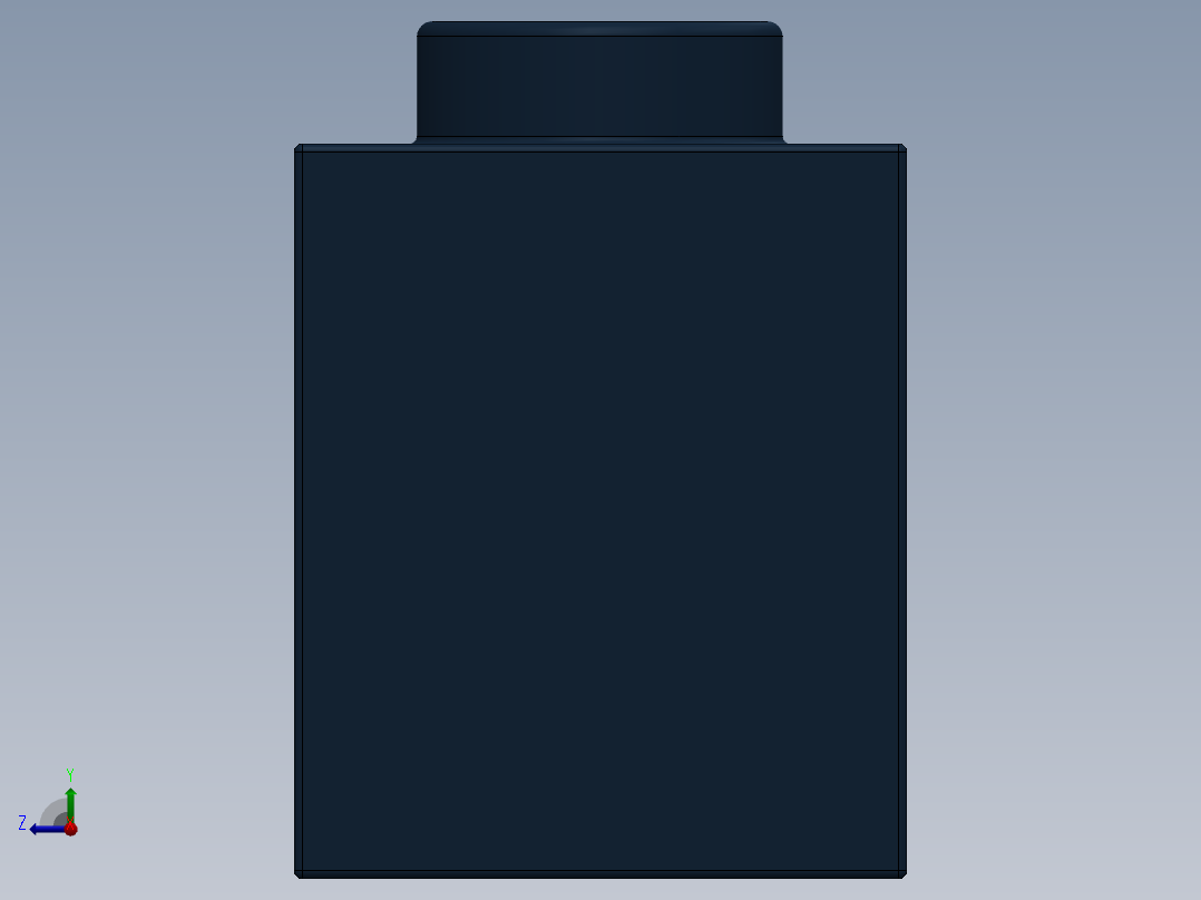 乐高机械组积木（横梁）-4528724 - 3702 Earth Blue Technic Brick 1 x 8 with Holes右视图