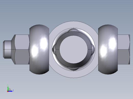 定位扣件2235-3D多系列多零件图纸模型左视缩略图