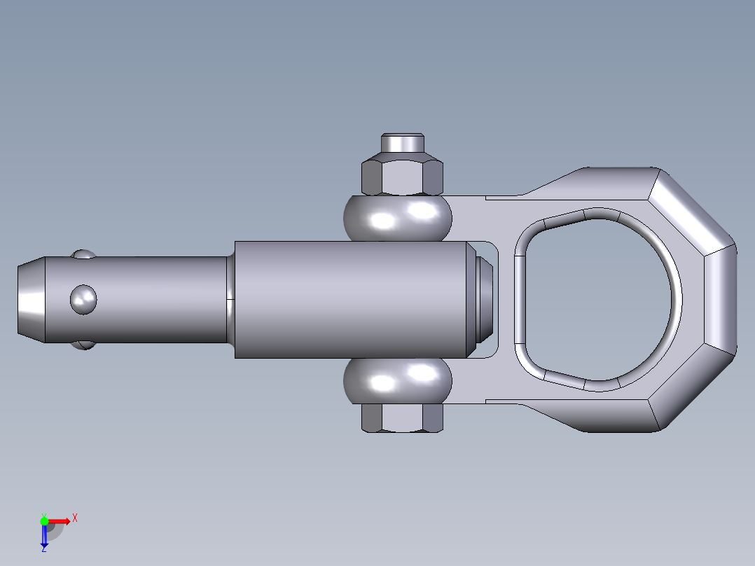 定位扣件2235-3D多系列多零件图纸模型俯视图