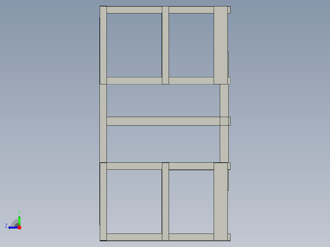 花园桌椅右视图