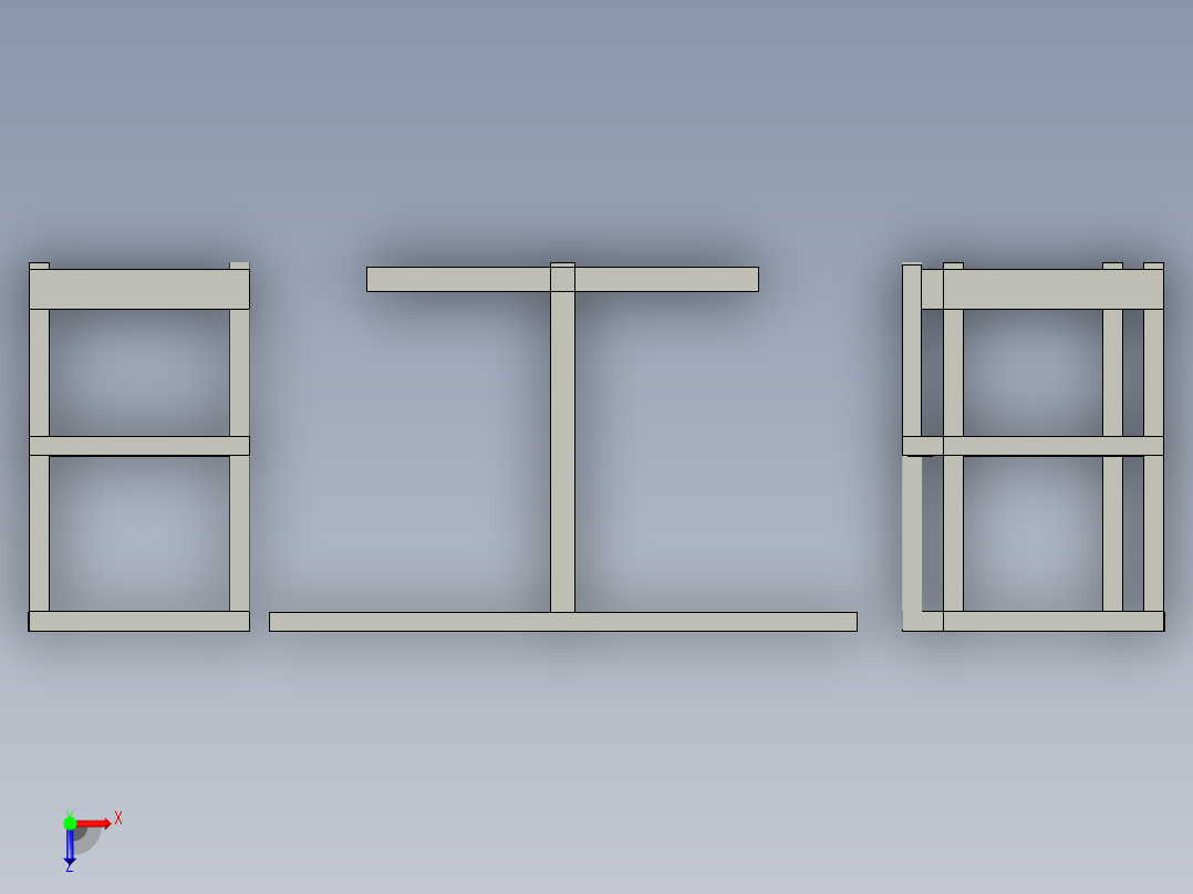 花园桌椅俯视图