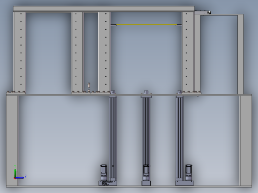 板件自动上料装 SW+CAD+001左视缩略图