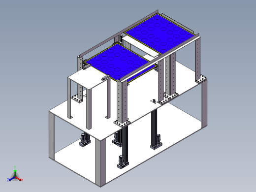 板件自动上料装 SW+CAD+001正等轴测缩略图