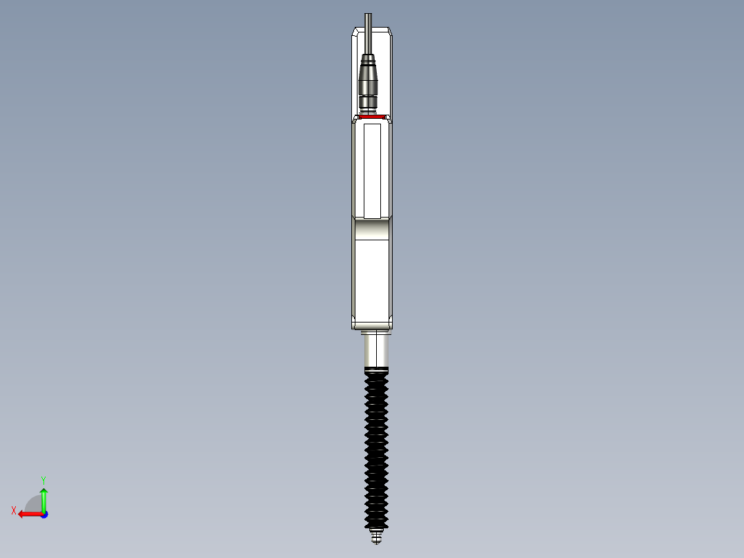 基恩士GT2-H50_kc图纸模型后视图