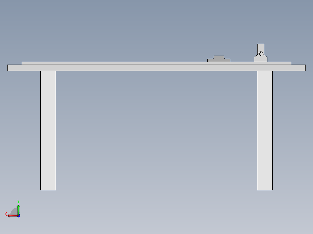 铝型材定位切割装置后视图