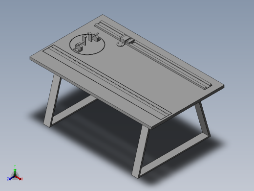 铝型材定位切割装置正等轴测缩略图