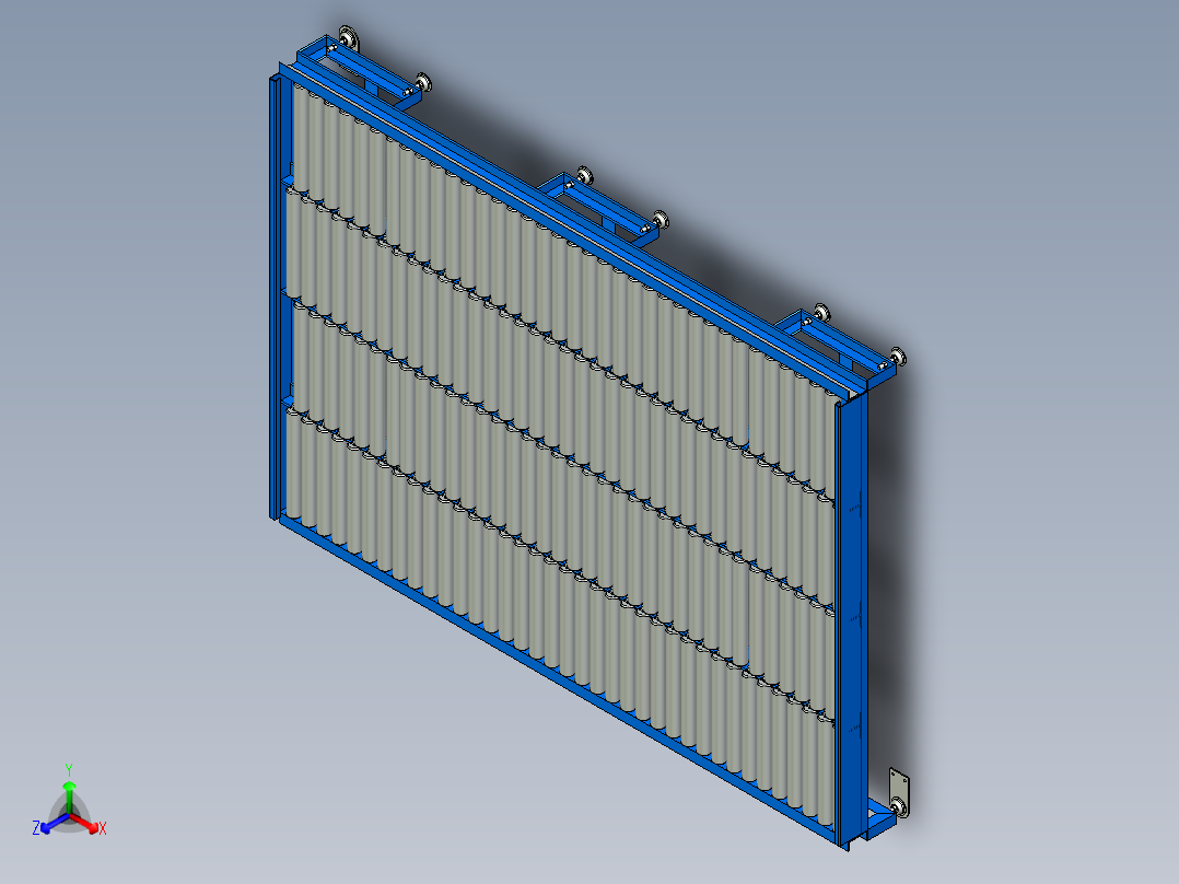 重型滚筒输送机heavy-duty-roller-conveyor-stp主视图