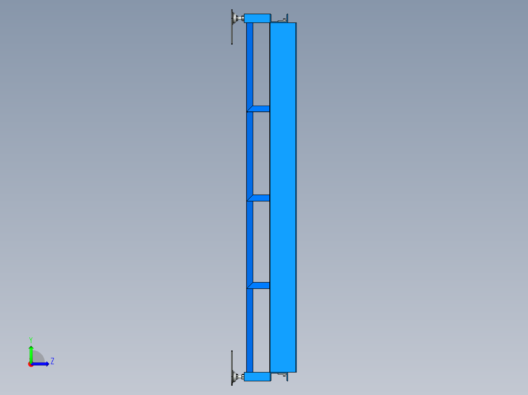 重型滚筒输送机heavy-duty-roller-conveyor-stp左视图