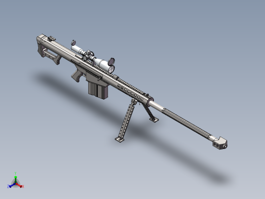 巴雷特(SolidWorks)正等轴测缩略图