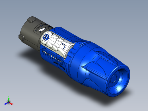 NEUTRIK powerCON NAC3MPXXA-WOT2正等轴测缩略图