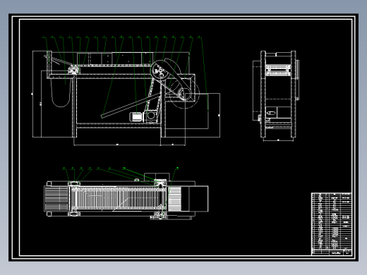 3_食堂餐具自动回收车的设计含13张CAD图