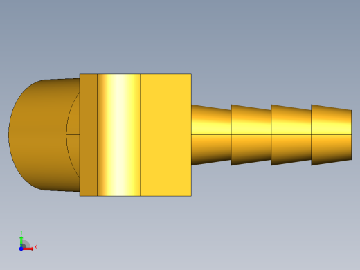 倒齿式工业管接头Hose Barb 45Deg Elbow to Male Pipe 139HB-4-4前视缩略图