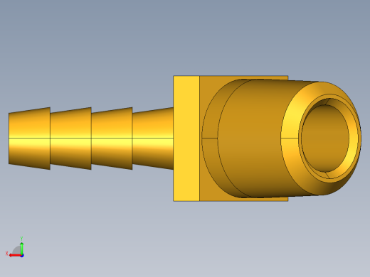 倒齿式工业管接头Hose Barb 45Deg Elbow to Male Pipe 139HB-4-4后视缩略图