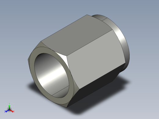 卡套式工业通用硬管接头4_bu-s正等轴测缩略图
