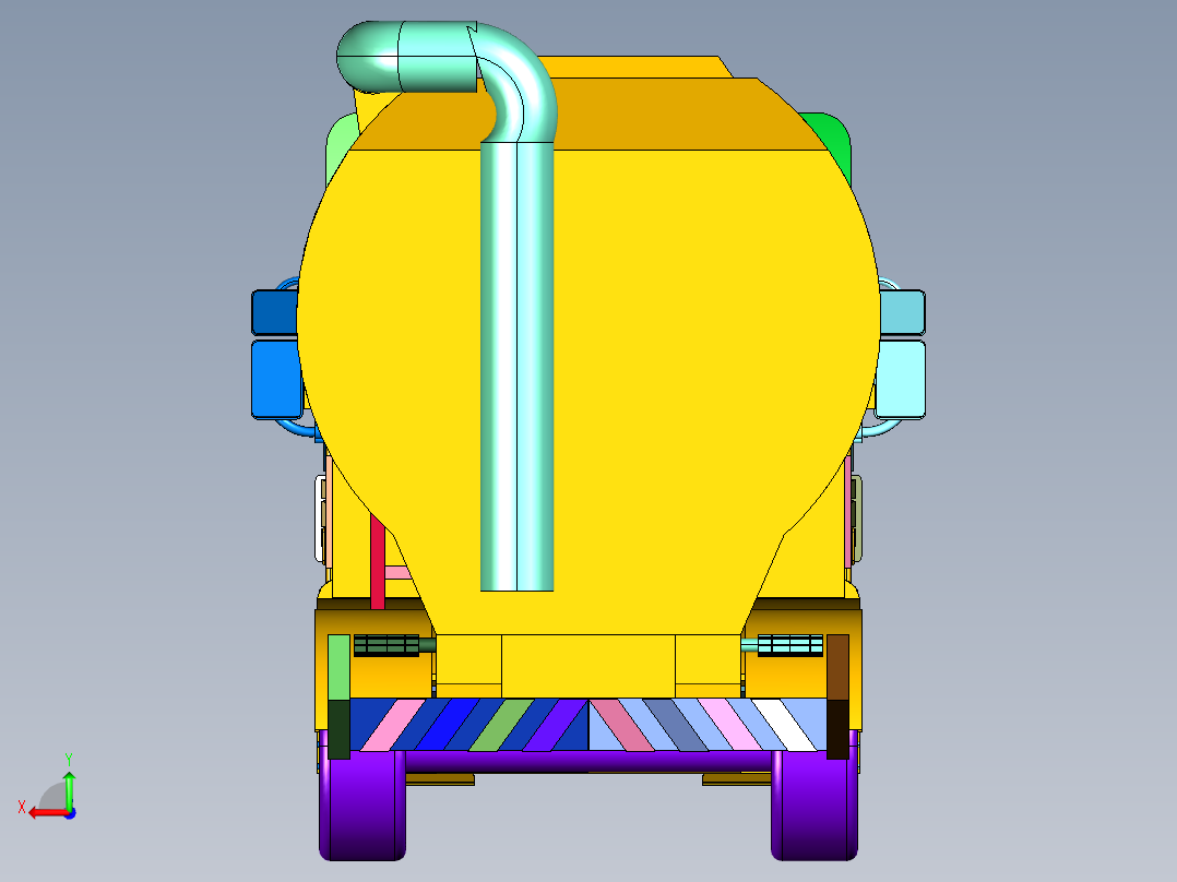 进口牵引车依维柯STRALIS后视图