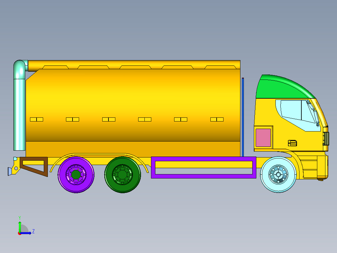 进口牵引车依维柯STRALIS左视图