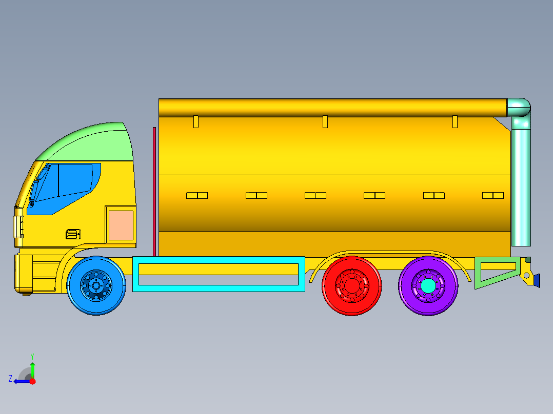 进口牵引车依维柯STRALIS右视图