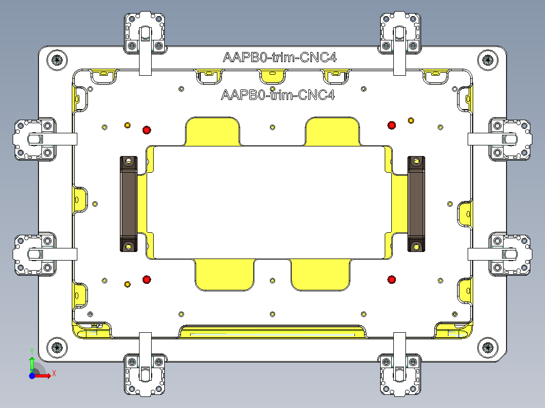AAPB0-TRIM-笔记本CNC工装夹具三维模型CNC4-0302前视图