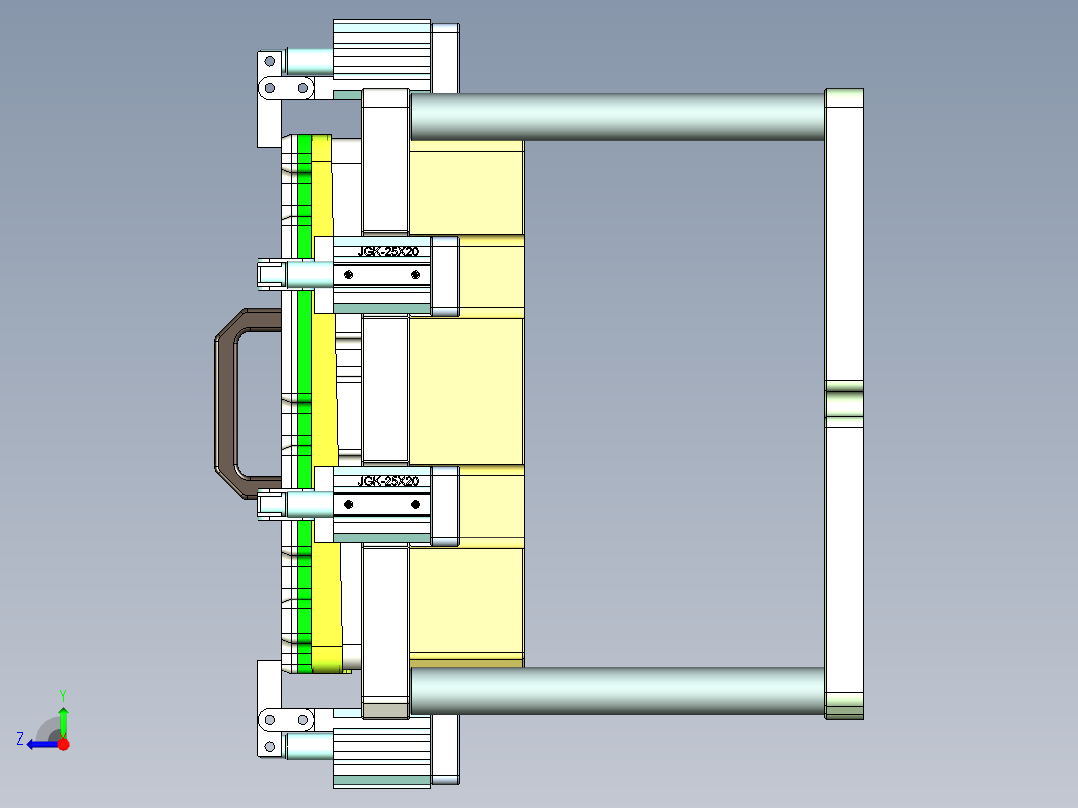 AAPB0-TRIM-笔记本CNC工装夹具三维模型CNC4-0302右视图