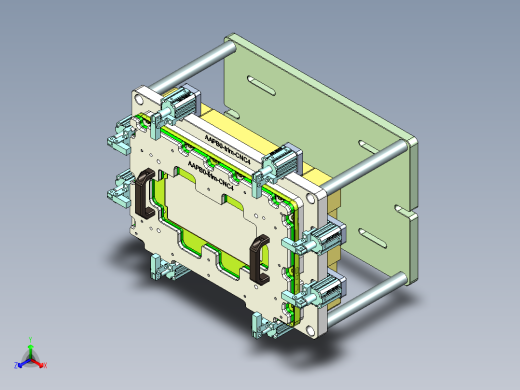 AAPB0-TRIM-笔记本CNC工装夹具三维模型CNC4-0302正等轴测缩略图