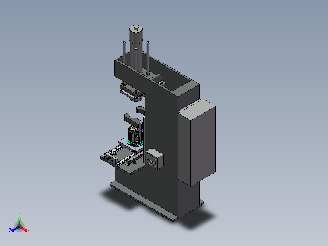 电机定子压装机sw20正等轴测图