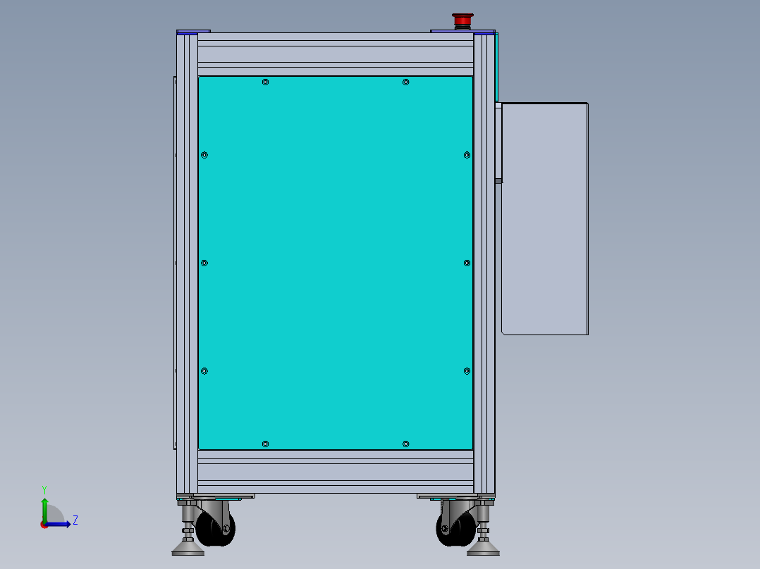两倍速链双层线机头sw18可编辑左视图
