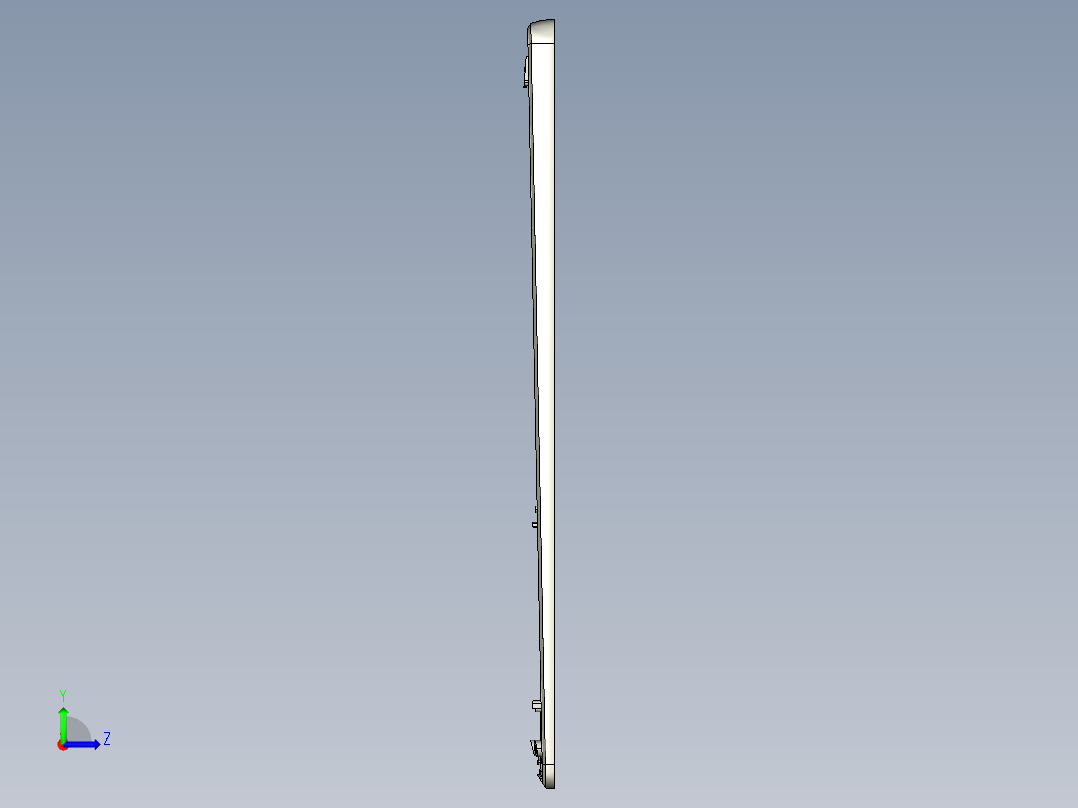 笔记本C壳KB框落料程序模型左视图