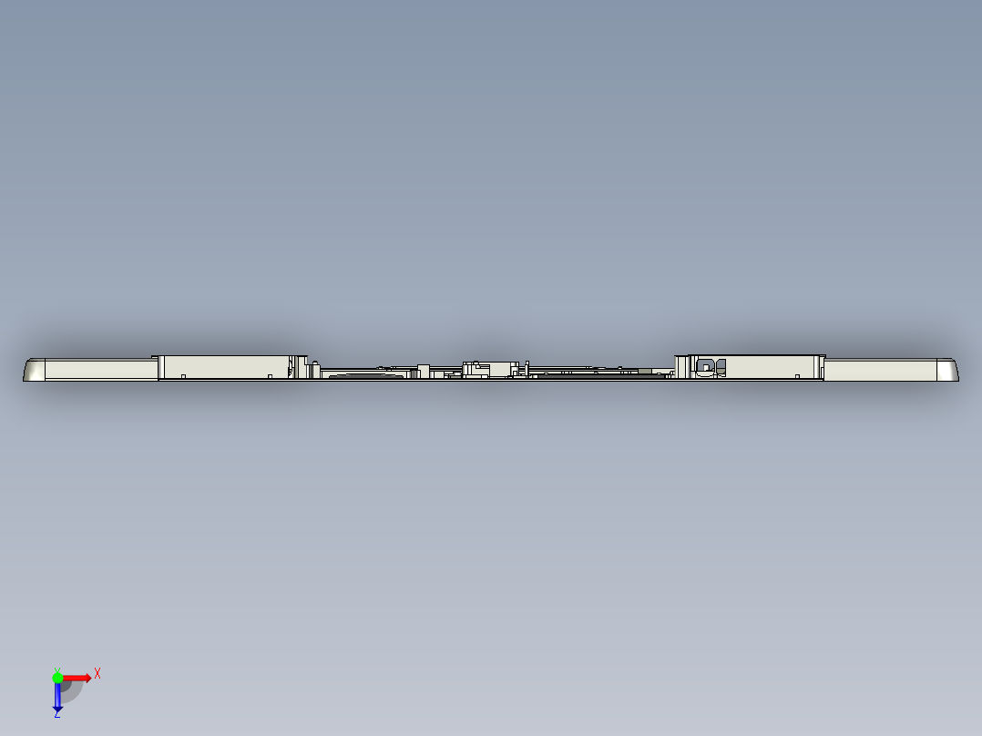 笔记本C壳KB框落料程序模型俯视图