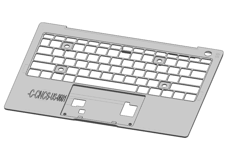 笔记本C壳KB框落料程序模型