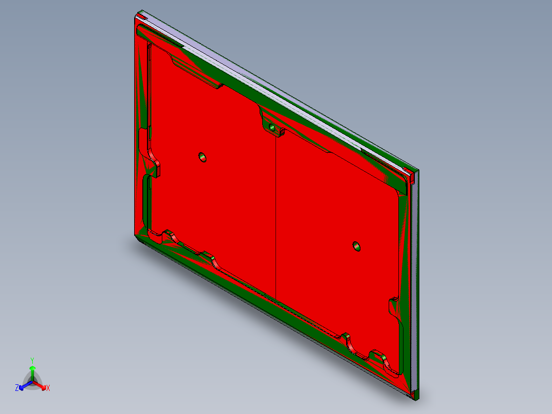 笔记本C壳全粗铣内腔程序模型