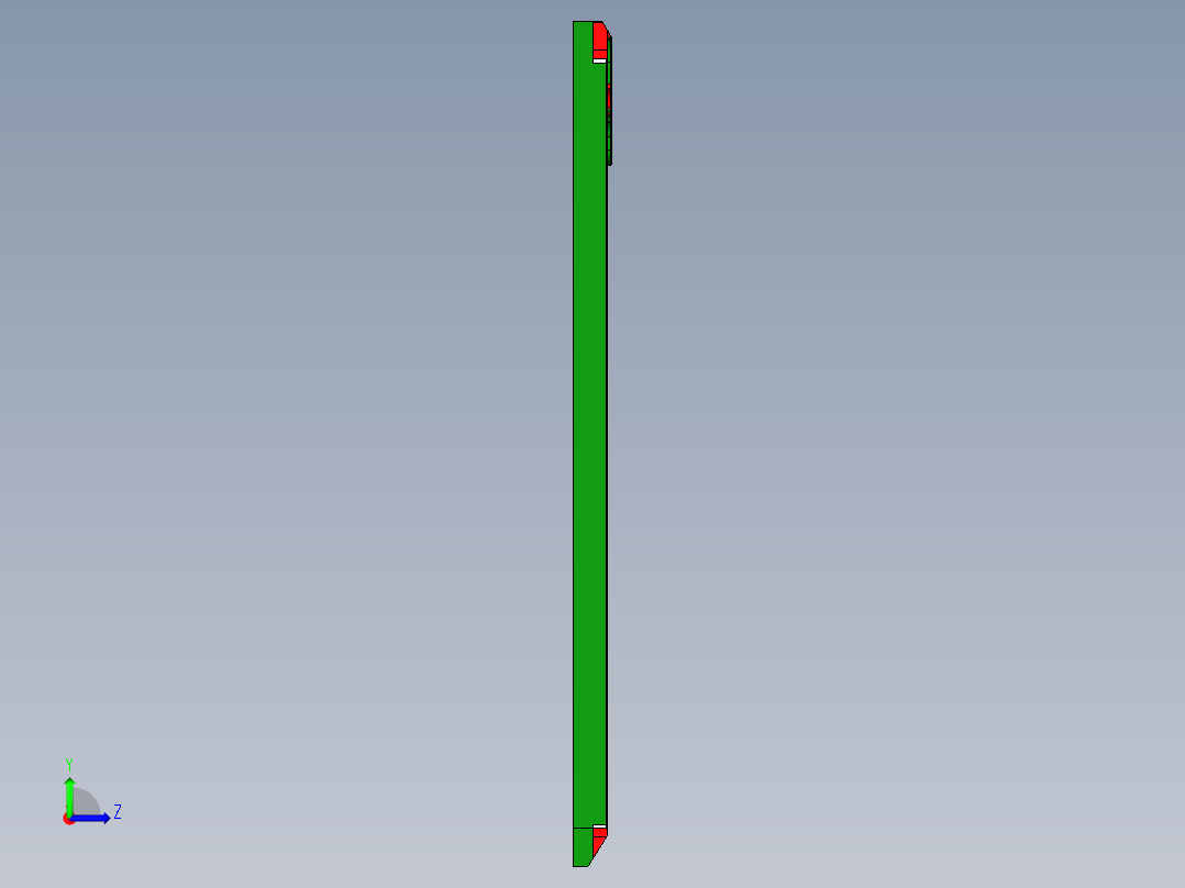 笔记本C壳全粗铣内腔程序模型左视图