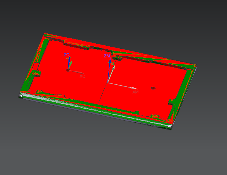 笔记本C壳全粗铣内腔程序模型