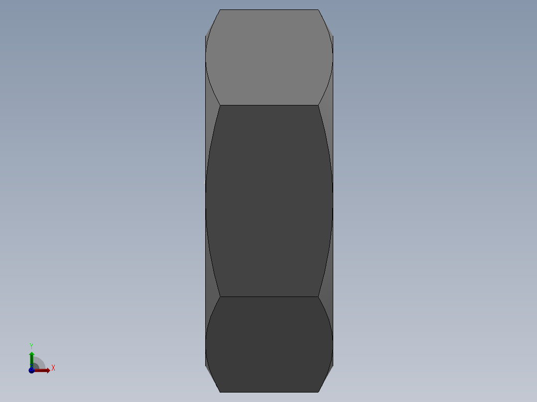 螺母M20x1_5前视图