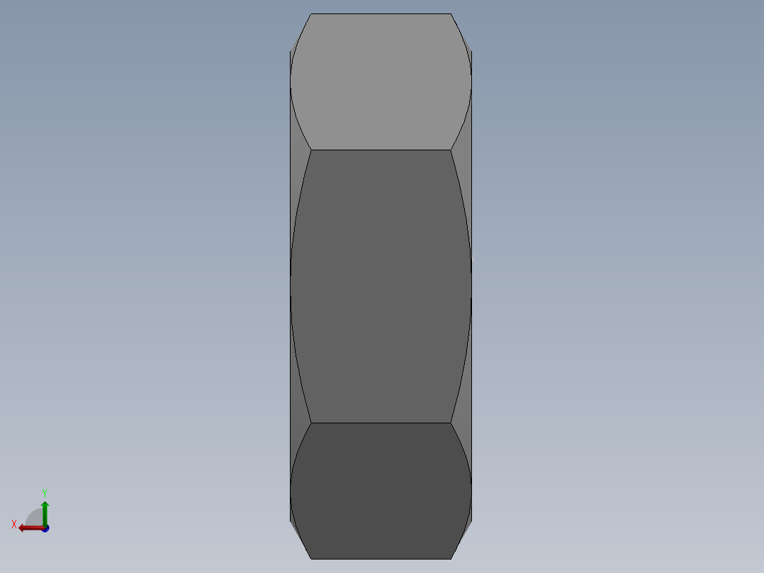 螺母M20x1_5后视图