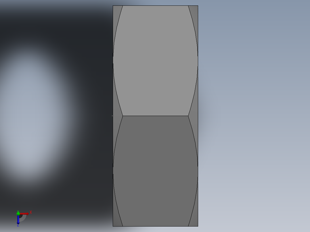 螺母M20x1_5俯视图