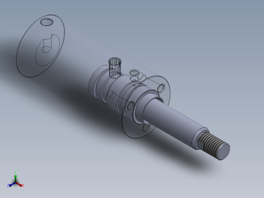 圆形气动缸35x25x75.5毫米