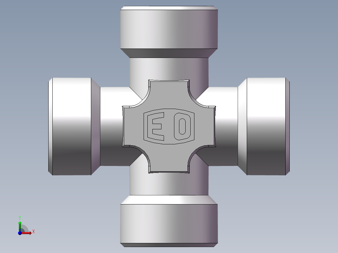 XC+XD 四通接头、XD-30前视图