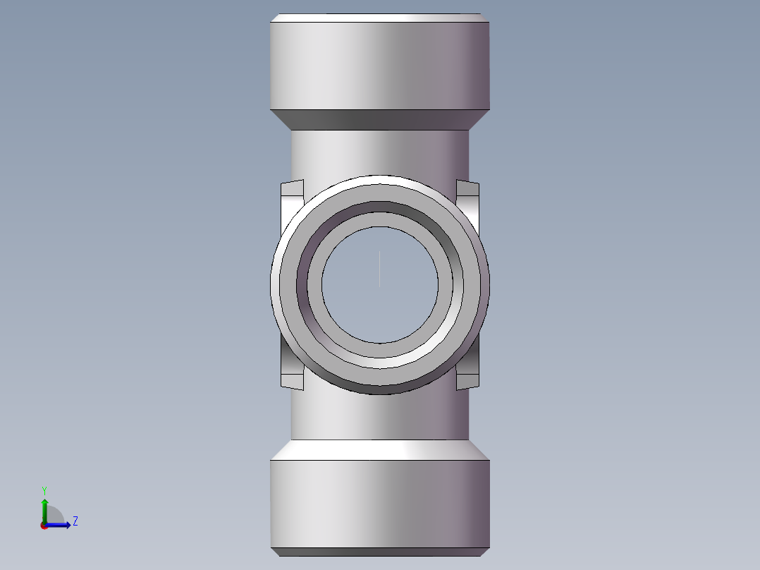 XC+XD 四通接头、XD-30左视图