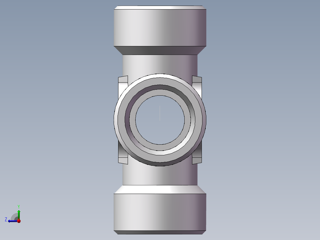 XC+XD 四通接头、XD-30右视图