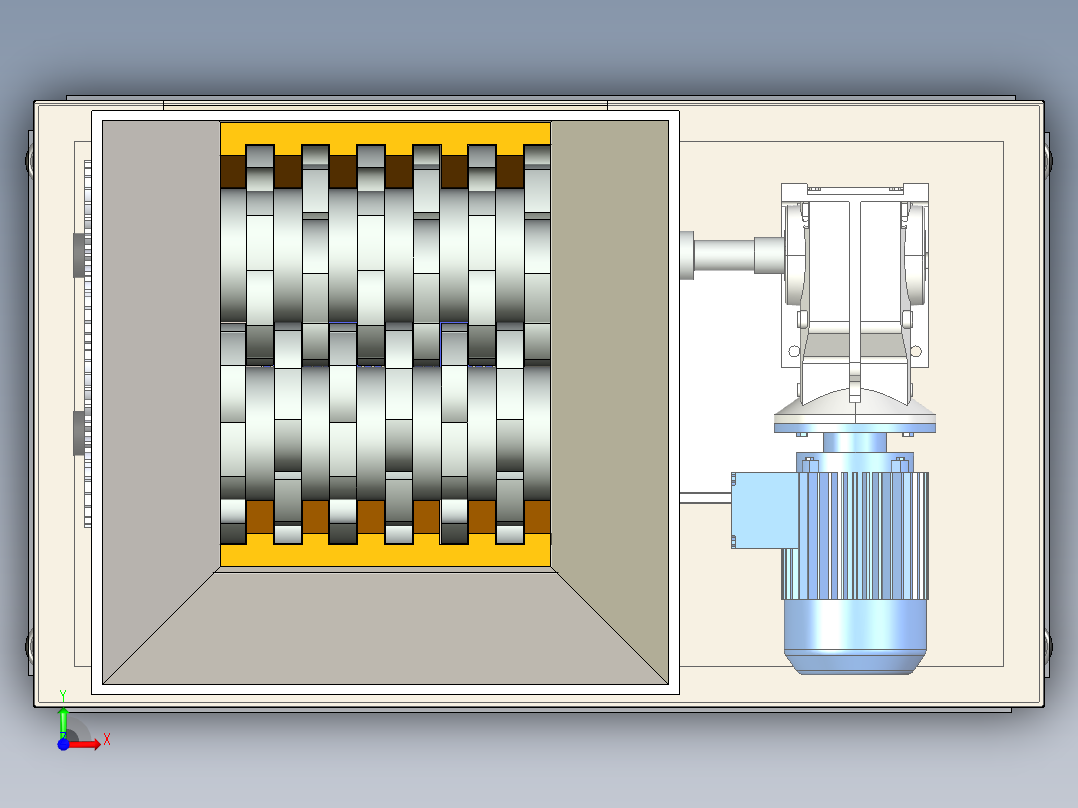 B2004047-塑料粉碎机前视图