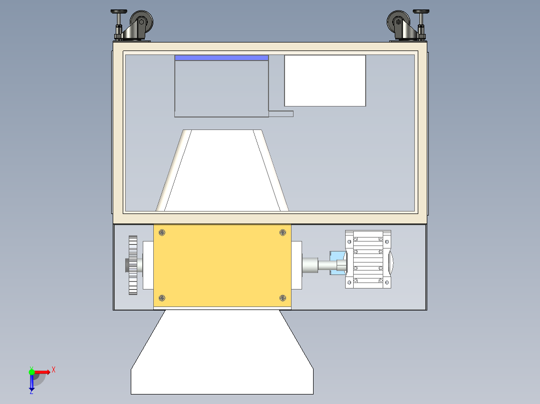 B2004047-塑料粉碎机俯视图