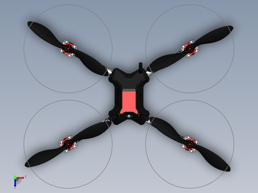 A3003297-Bony x4 无人机俯视图